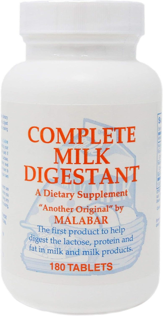 Malabar Complete Milk Digesting Tablets For Digestion, 180 Ea